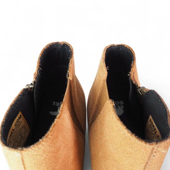 Sorel Evie II Suede Wedge Ankle Side Zip Booties Brown LL4726-242 Women's 10 - Picture 11 of 11